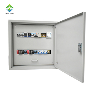 Caixa de distribuição de energia dupla ac dc 63a 2p sistema de energia de painel solar doméstico conjunto completo caixa de distribuição com interruptor de controle de tempo