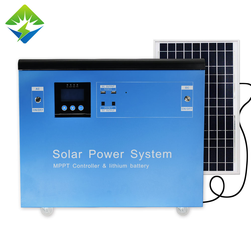 1500w 100ah 1.55kwh à prova d'água longa vida útil fonte de armazenamento de energia solar portátil sistema de energia solar gerador de energia solar