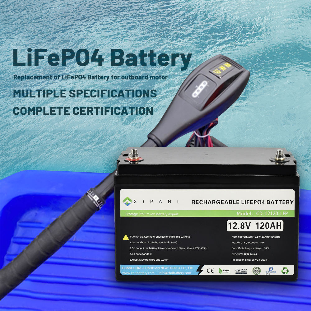 Bateria de íon de lítio 36v 36v 40ah 50ah 60ah 80ah 100ah Lifepo4 Bateria para motor de pesca