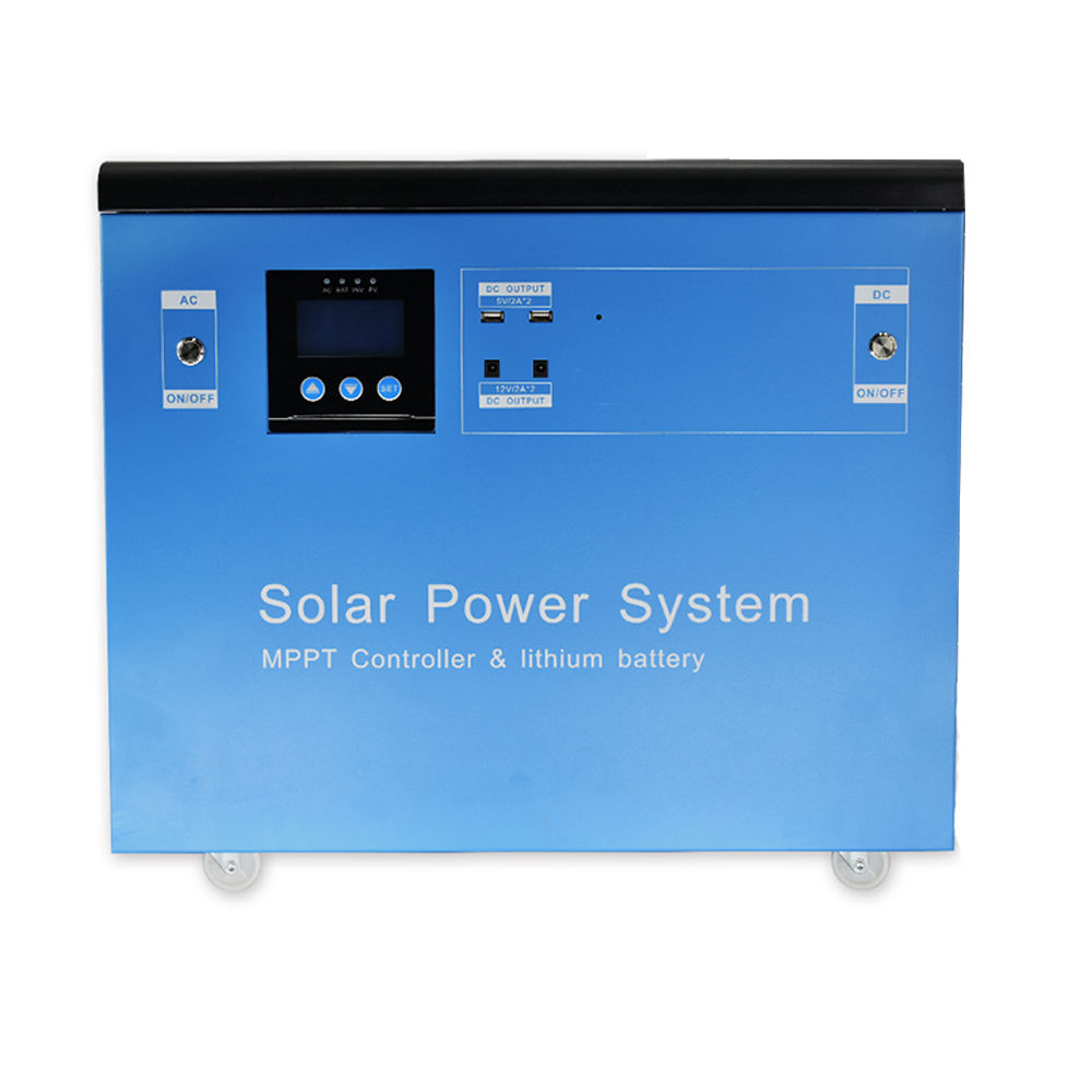 Saída de 110/220vac 5/12vdc 1500W 2000W 3000W Sistema de energia solar portátil completo para uso doméstico