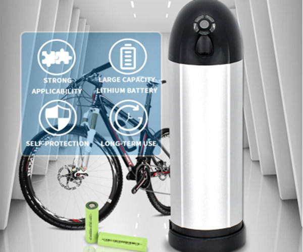 A bateria de uma bicicleta elétrica