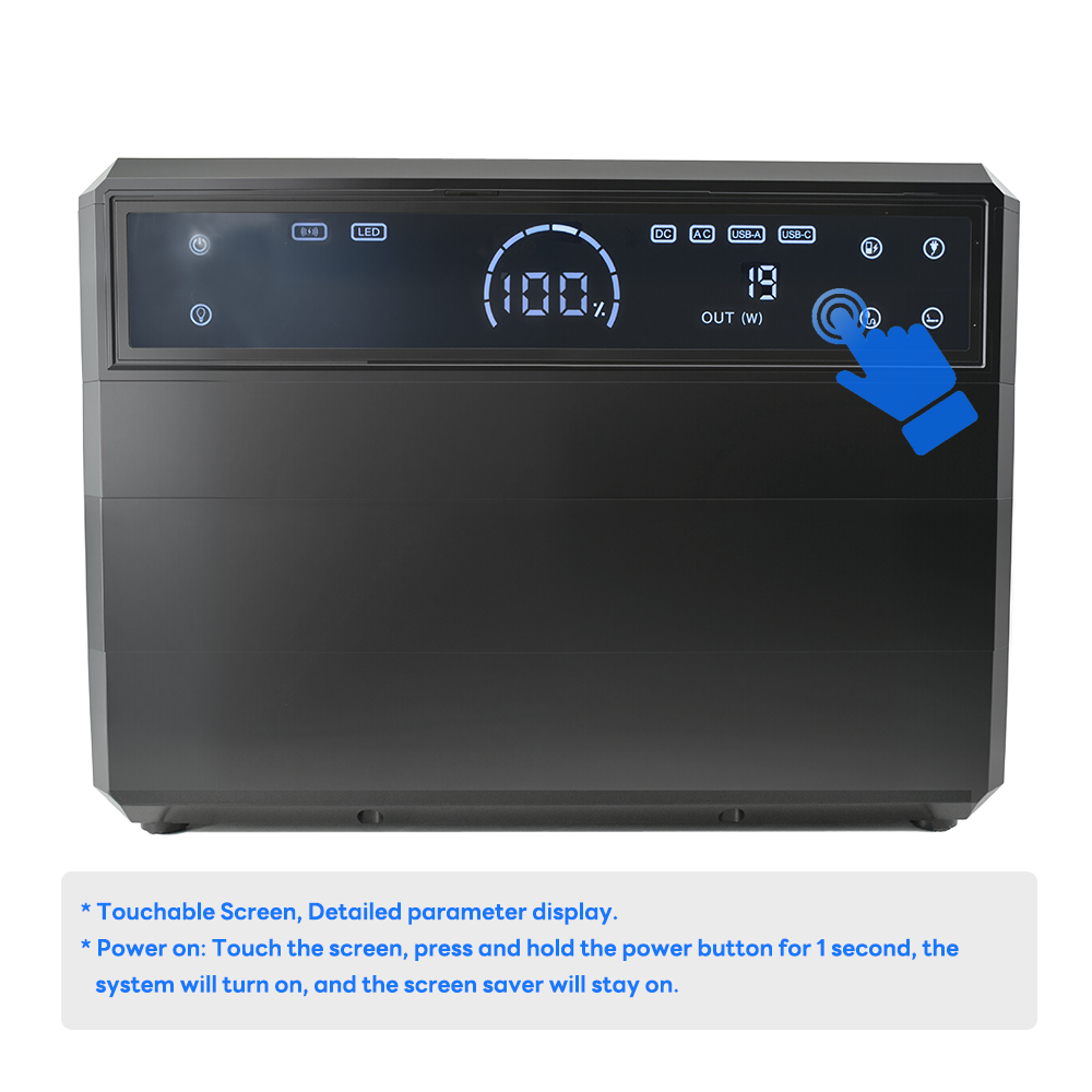 Central elétrica portátil 2000W - 2592WH LIFEPO4 BATERIA (PROMO)