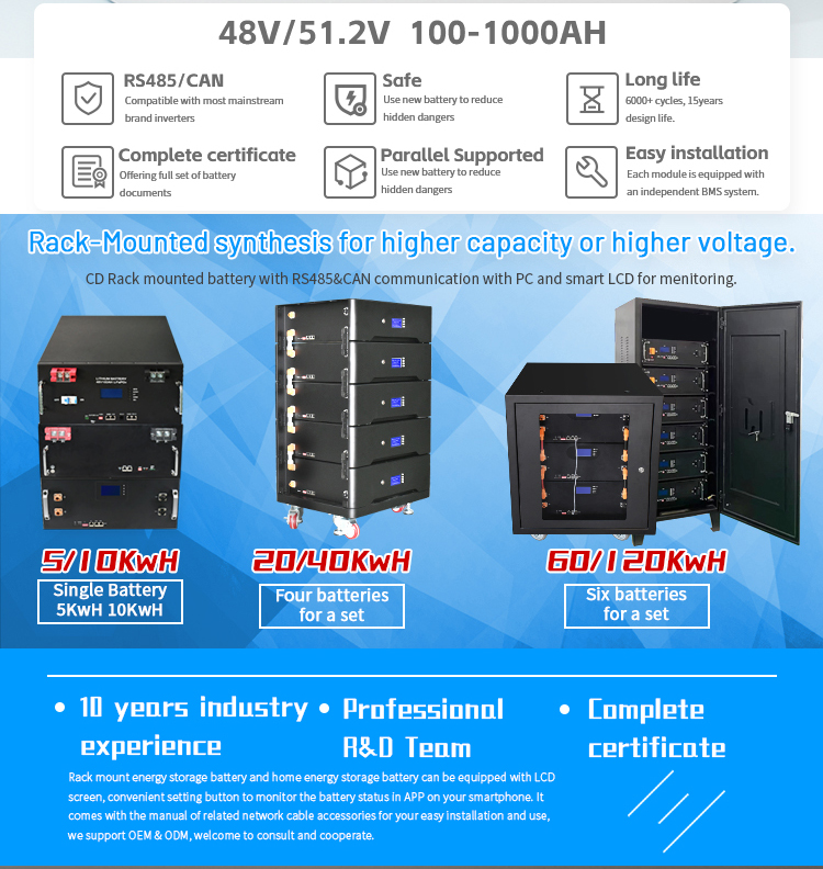 armazenamento de bateria empilh&aacute;vel