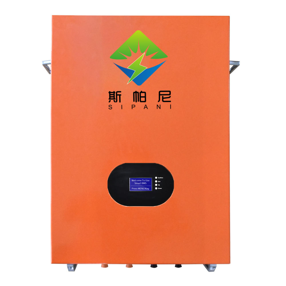 Pacotes de bateria de lítio SIPANI 10kw Armazenamento de energia Lifepo4 Bateria de ciclo profundo montada na parede 48v 200ah Baterias de lítio