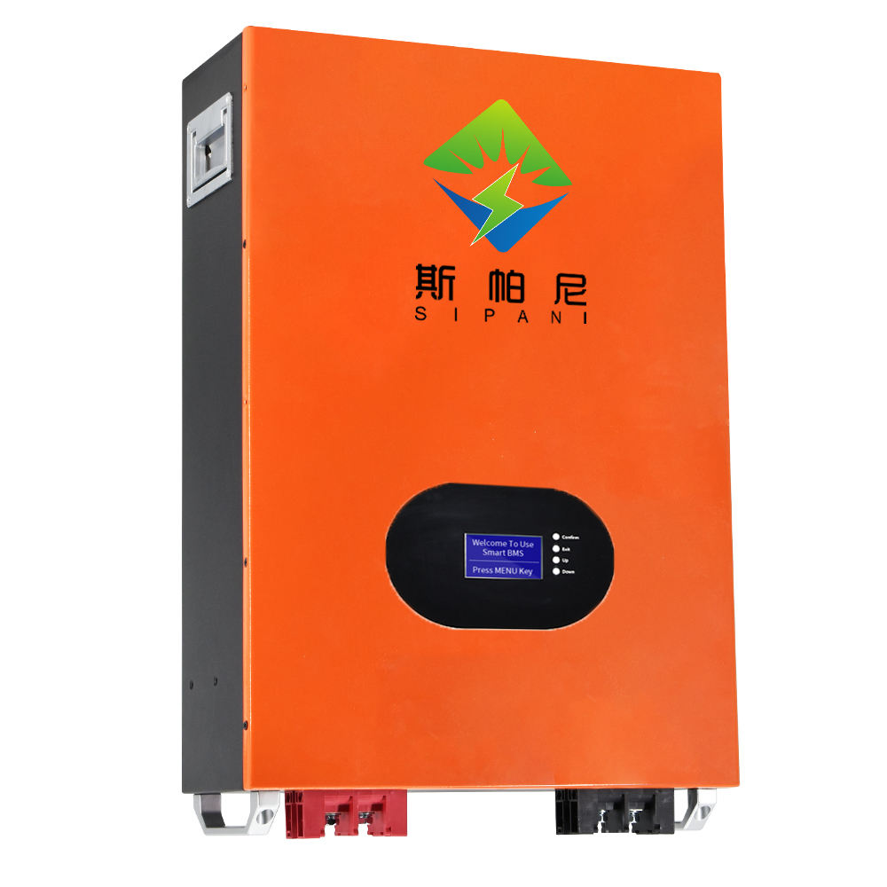 SIPANI 51.2v 100ah 5kwh Baterias de íon de lítio Powerwall domésticas Lifepo4 Bateria de lítio para sistema de armazenamento de energia solar