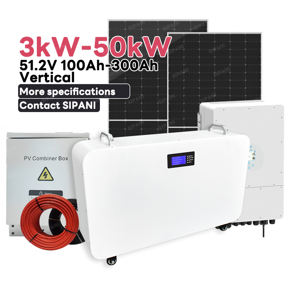  Bateria de íon de lítio móvel de ciclo profundo LiFePO4 AKKU 5KWh 10KWh 15KWh 48V 51,2V 100ah 200ah 300ah Sistema de energia solar residencial