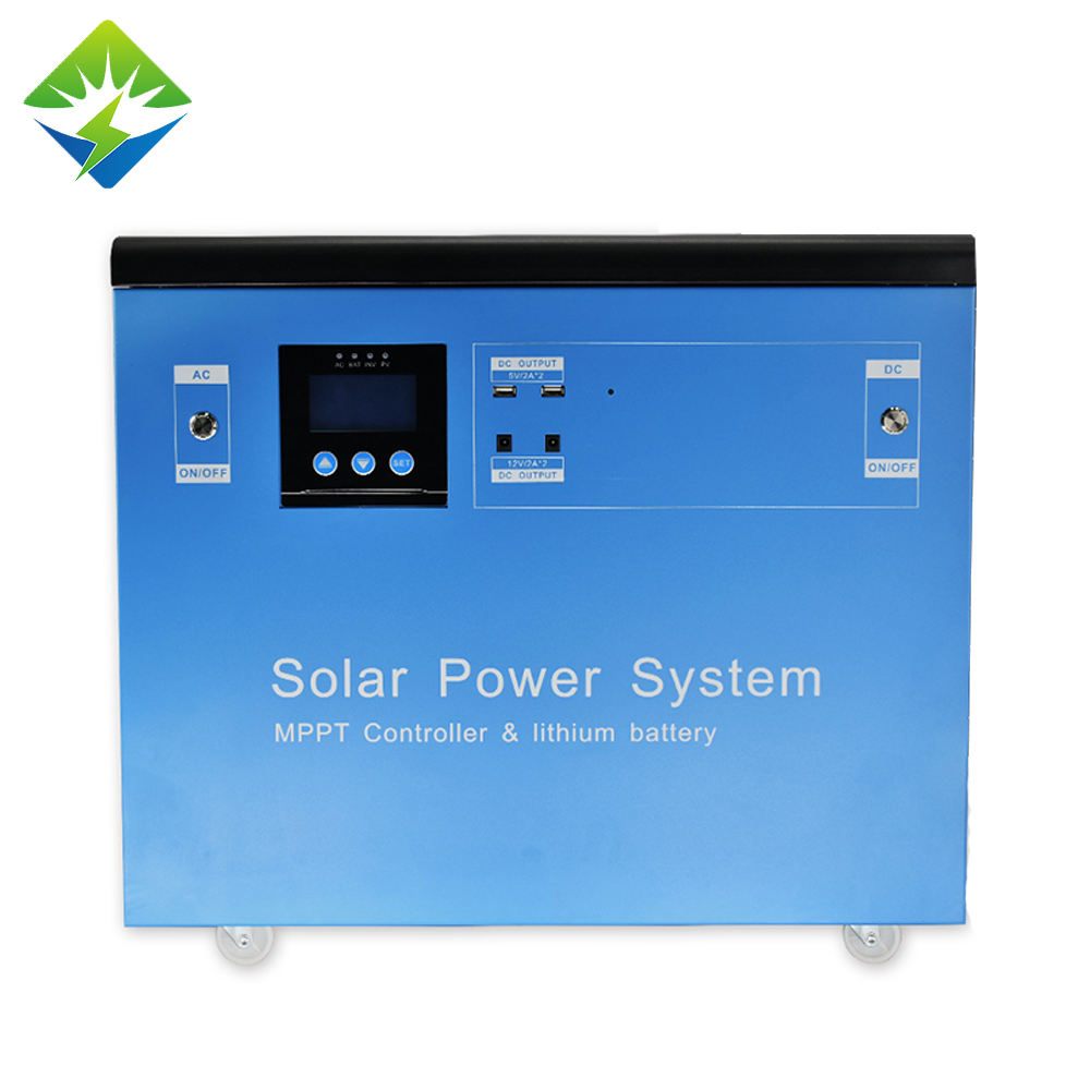 Gerador de painel solar tudo em um, sistema de energia solar externo de 1500 watts, estação de energia solar portátil