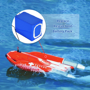 Oem 22.2v 25.2v 44.4v 15ah 20ah 25ah Controle remoto inteligente barco de resgate elétrico barco de surf bateria de íon de lítio robô de resgate em água