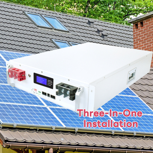 Instalação três em um 48v 200ah Lifepo4 Bateria 10kwh 51.2v 200ah Bateria de ferro de lítio 48v 100ah Bateria de montagem em rack de servidor