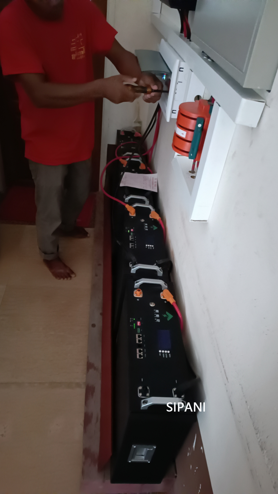 backup de bateria de montagem em rack