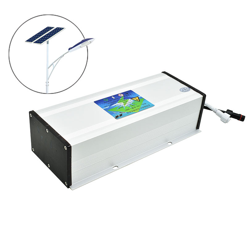 Bateria de íon de lítio recarregável Lifepo4 6,4 V 12,8 V 25,6 V 90% Dod para iluminação pública solar