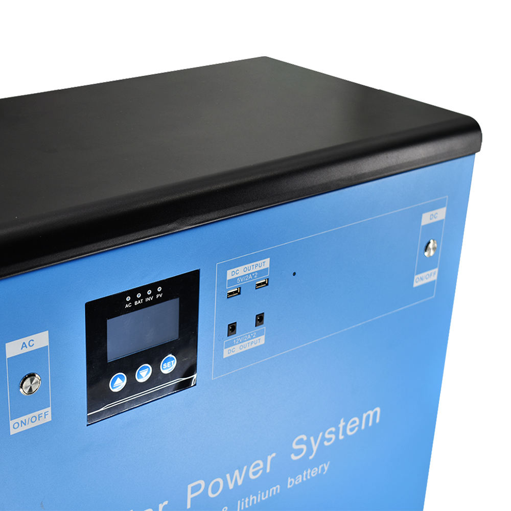 220V 120Ah 3Kw 3000Wh Estação de Energia Portátil Sistema Solar Gerador de Energia Com Tomada AC Universal Para Tv/Laptop/Fan/Carro Geladeira