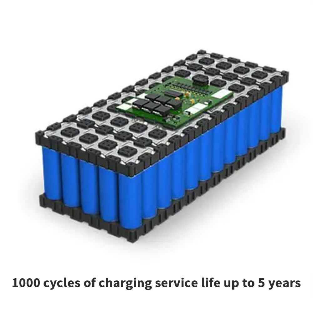 Pacote de íon de lítio de alta qualidade para barcos 48V 100Ah 18650 Ncr 2000Mah Célula de bateria de íon de lítio de alta taxa