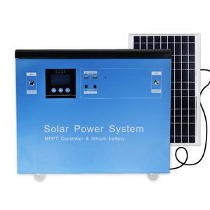 1500 W Deep Cycle Portátil Off-grid Home Mppt Painel Solar Sistema de Energia Gerador Solar Ups com USB