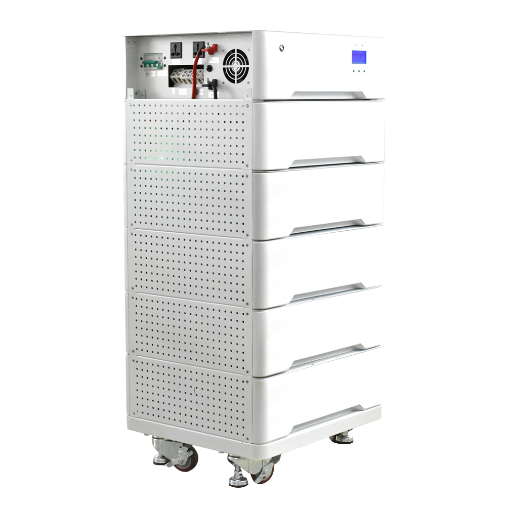 Bateria de fosfato de ferro de lítio Fonte de alimentação 51,2 V 300Ah 400Ah 500Ah LiFePO4 48V 200Ah BMS Empilhável Home Bateria de lítio e inversor