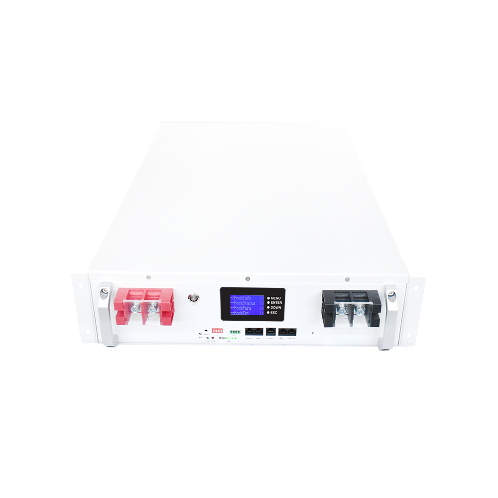 Instalação três em um 48v 200ah Lifepo4 Bateria 10kwh 51.2v 200ah Bateria de ferro de lítio 48v 100ah Bateria de montagem em rack de servidor