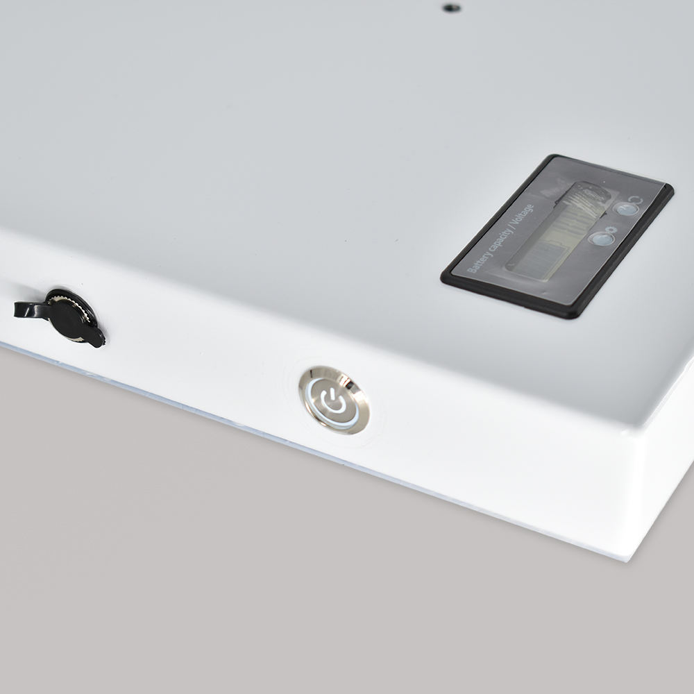 Lightbox portátil bateria publicidade display caixas de luz bateria recarregável bateria de íon de lítio para tecido seg led lightbox