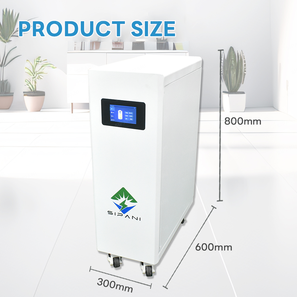  Bateria do inversor móvel de lítio 48V 51,2V 280Ah 304Ah 15kwh Lifepo4 Sistema de armazenamento de energia solar residencial Grau A LFP Bateria 48V 300Ah com tela sensível ao toque