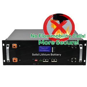 Sem inflamabilidade Bateria de estado sólido para armazenamento de energia doméstica ESS 48v 50ah 100ah 200ah Bateria de montagem em rack 51,2v 2,5kwh 5kwh 10kwh Lifepo4 Bateria de lítio