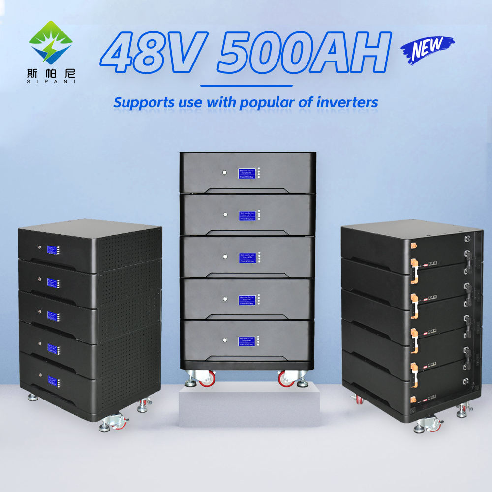 48v 500ah bateria de lítio modular empilhada bateria de armazenamento de energia solar residencial 24kwh 25kwh 51.2v empilhável lifepo4 bateria