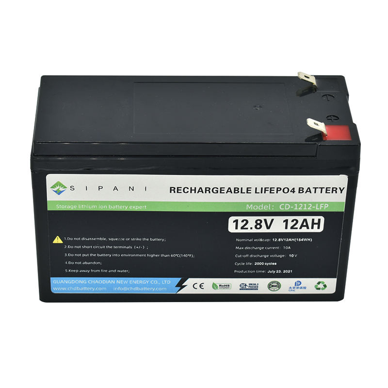 Bateria de ferro de lítio pequena personalizada 12v 12ah Lifepo4 bateria Akku Room estação base fogo Battleborn bateria de emergência
