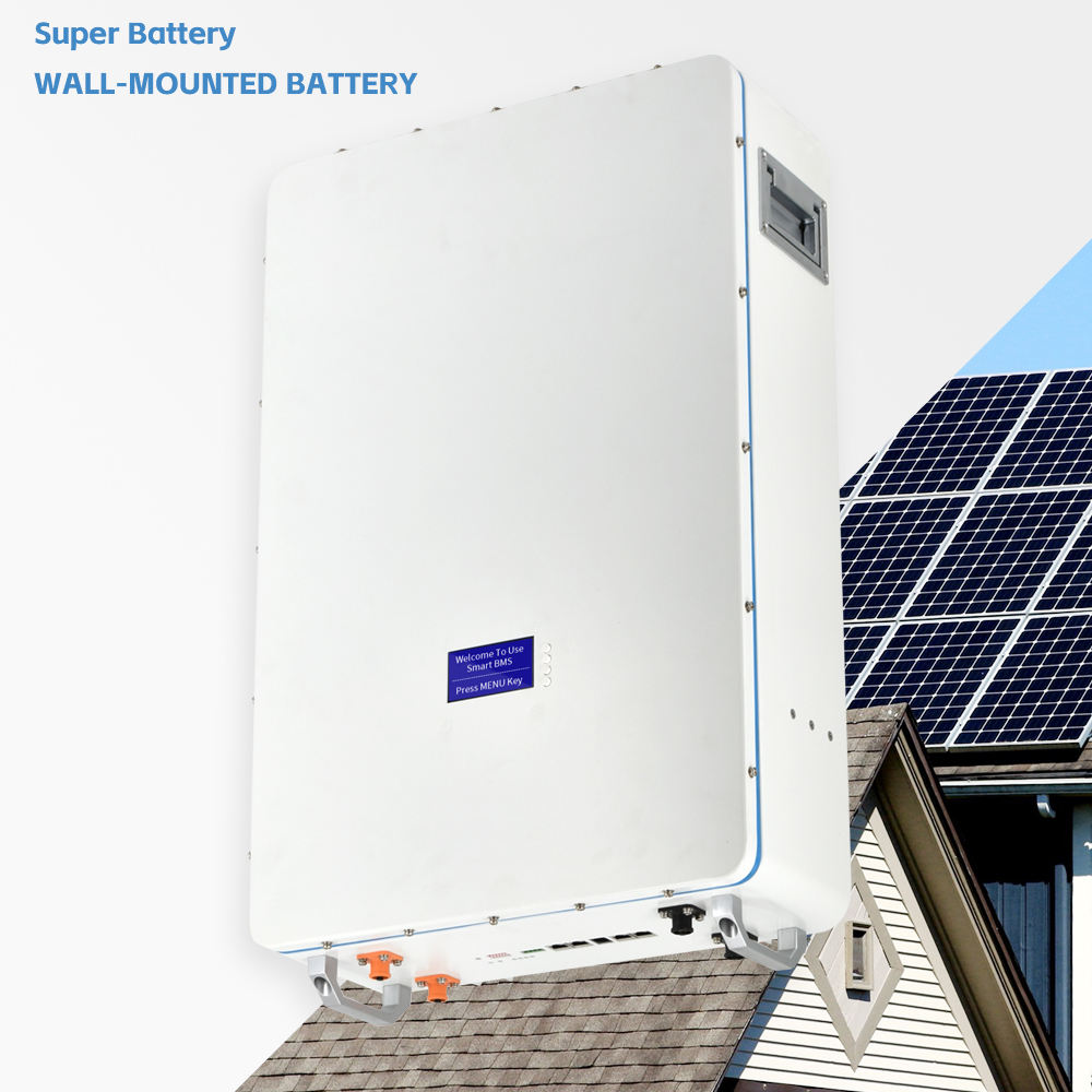 Bateria de lítio doméstica 7kw Sistema solar Lifepo4 Bateria SIPANI 48v 150ah Bateria de energia de fosfato de ferro de lítio montada na parede