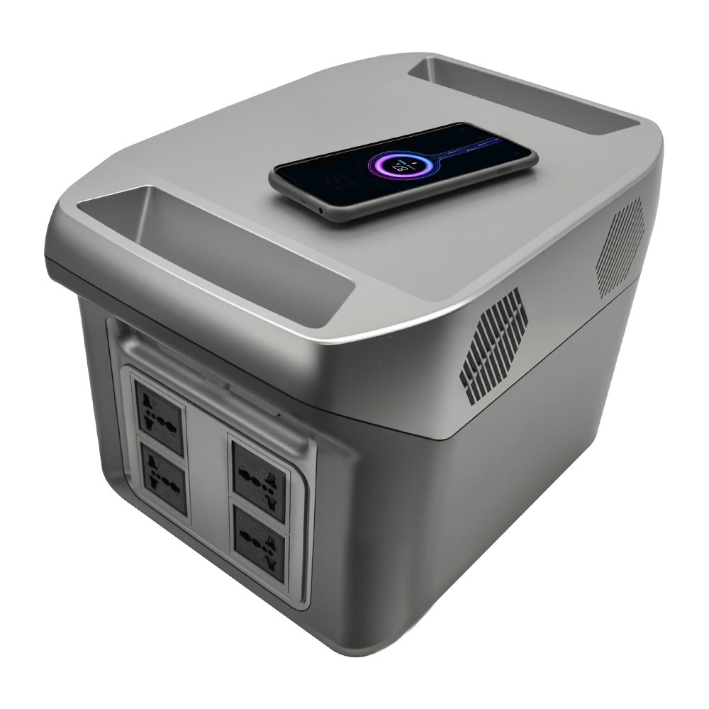 Central elétrica portátil Sipani-1000W, íons de lítio (LFP), AC, DC, USB-A, USB-C, QC 3.0, carregamento sem fio